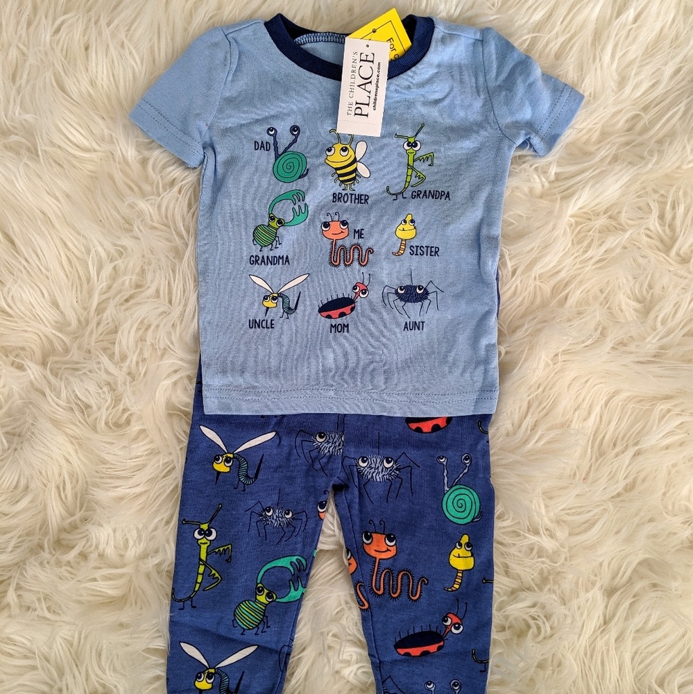NWT 9m bug pajamas